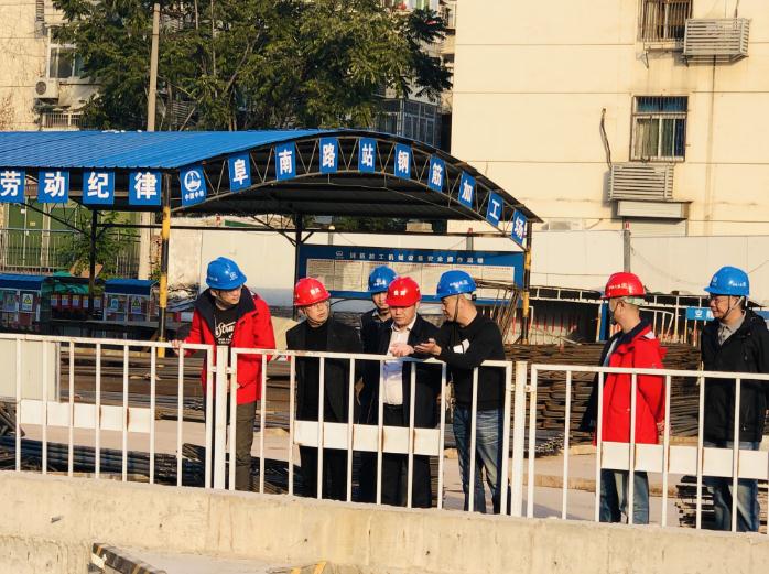公司党委书记冉全生到合肥地铁5号线项目部检查指导工作