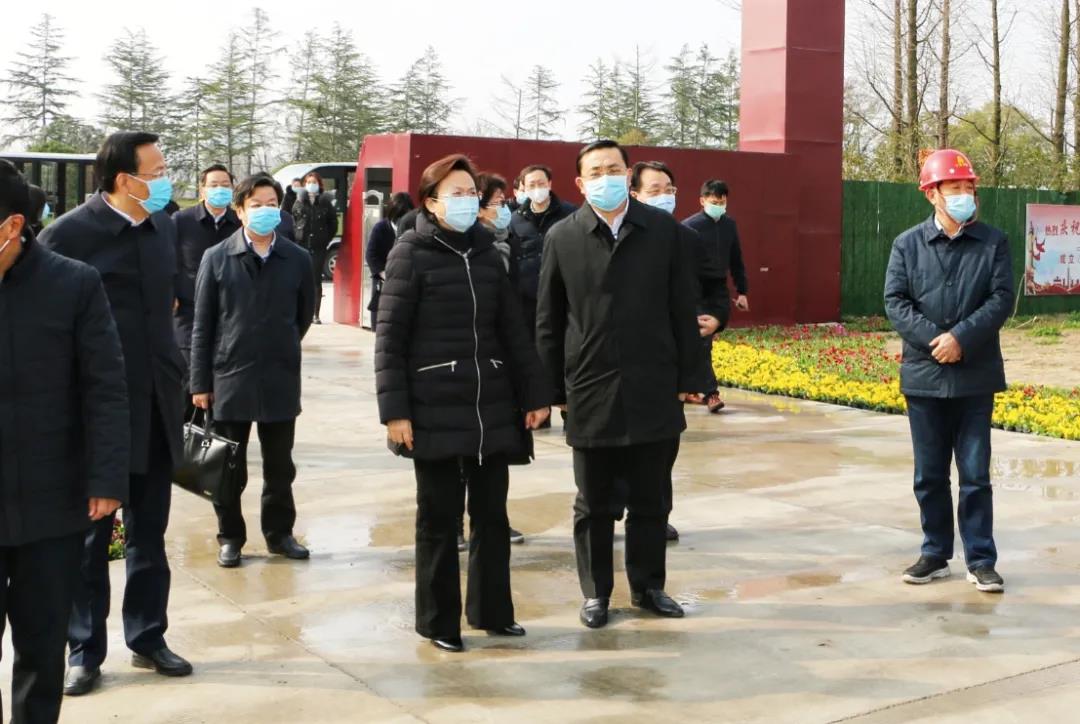 省委常委、宣传部长王燕文率调研组 视察中国大运河博物馆复工建设情况