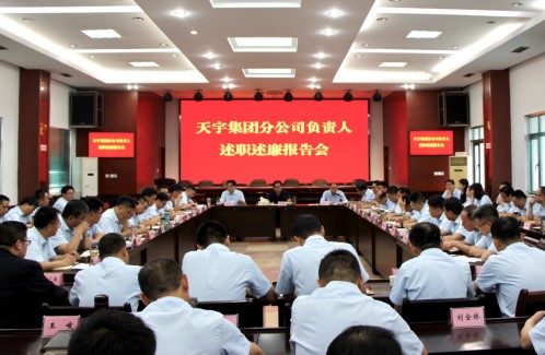 天宇集团召开分公司负责人述职会