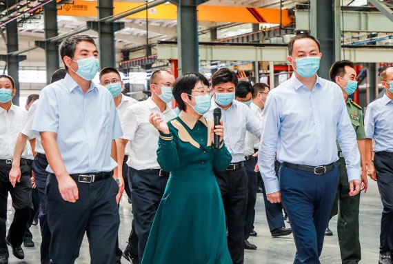 中共长沙市委副书记、市长郑建新一行莅临星邦智能调研