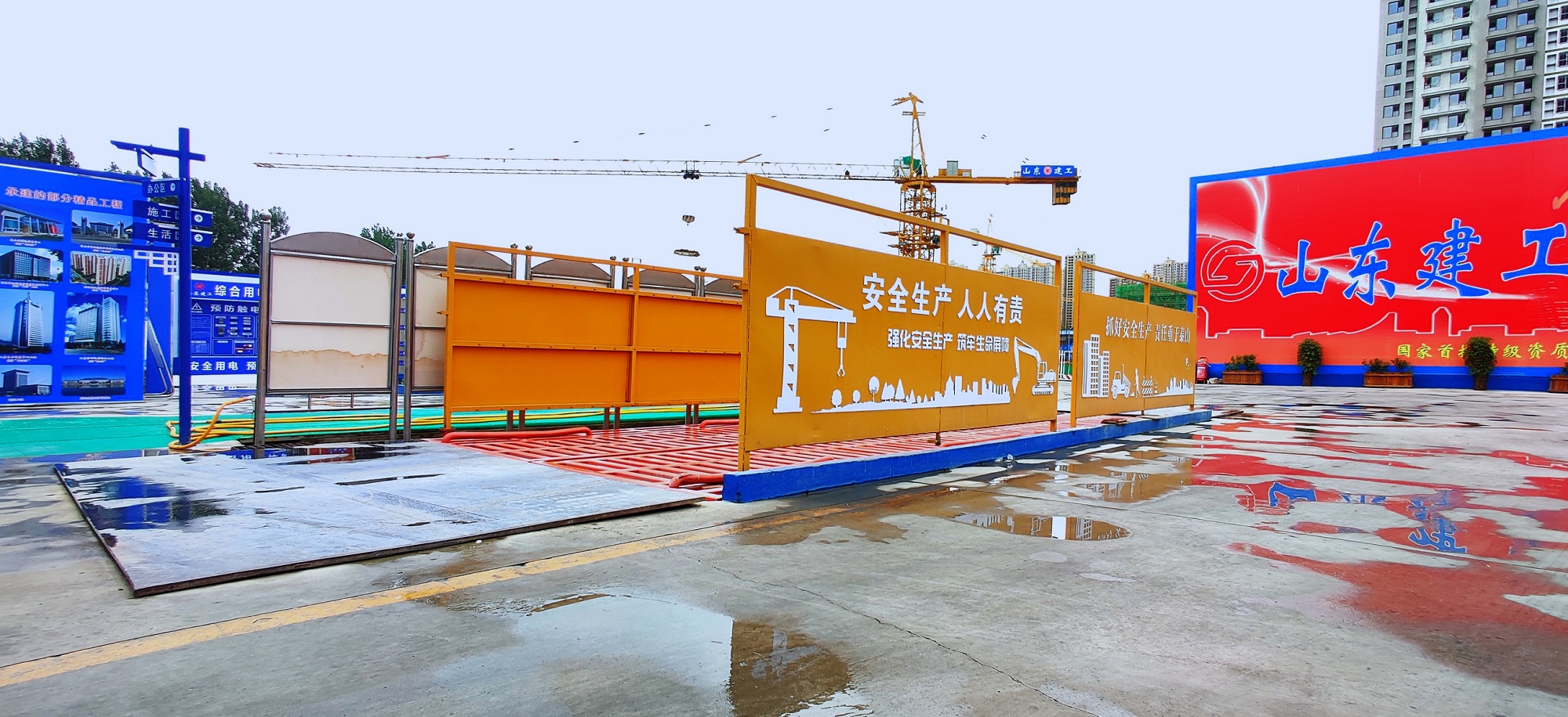 山东建工二公司莱芜项目部花园式工地
