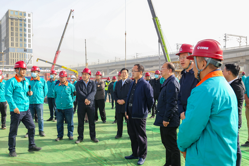 集团领导调研雄安新区系列工程