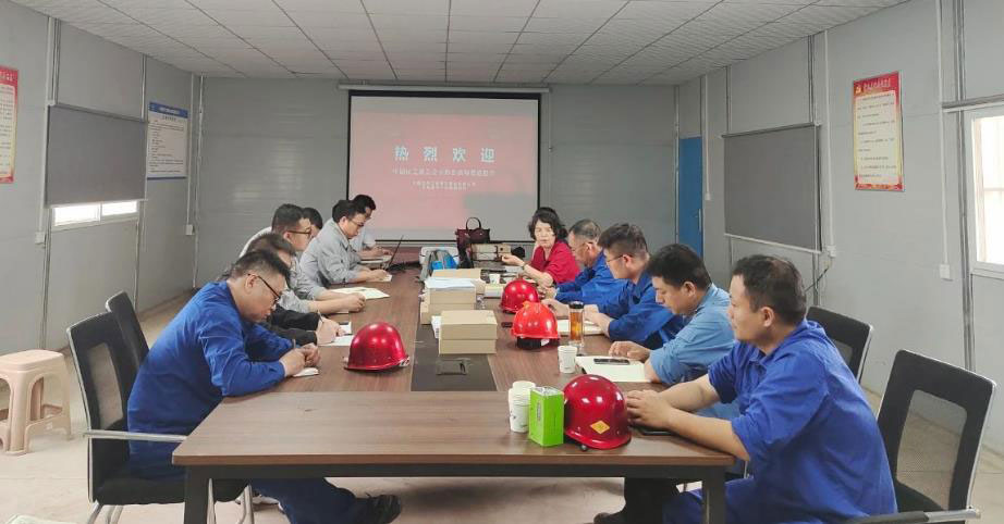 中国化工施工企业协会专家组一行到公司河南金马中东能源项目进行创优工程专项检查