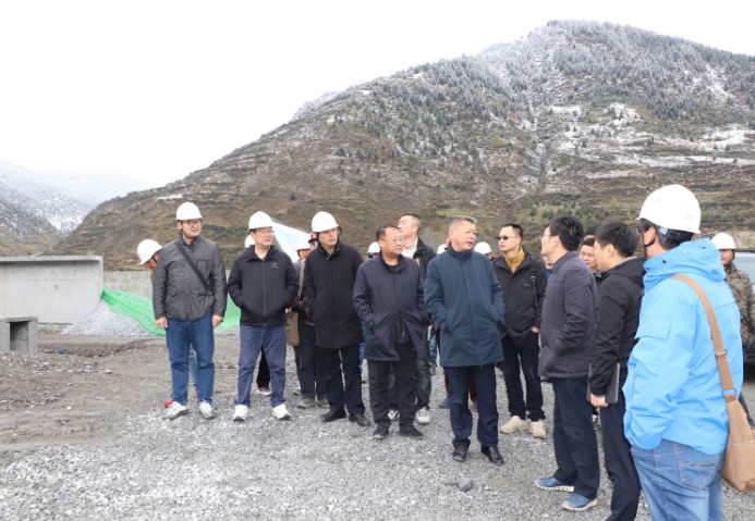 成都局集团总经理赵文芳到建筑公司成兰站房项目部检查指导