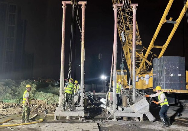 轨道交通6号线3标段振兴南路站地连墙施工圆满收官
