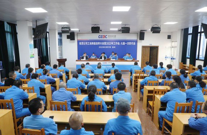 蓝立兵出席桂茂公司工会换届选举大会