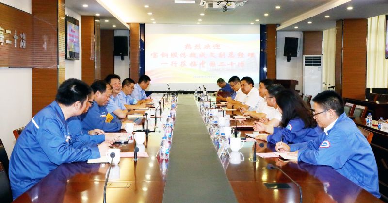 徐立会见宝钢股份副总经理魏成文一行