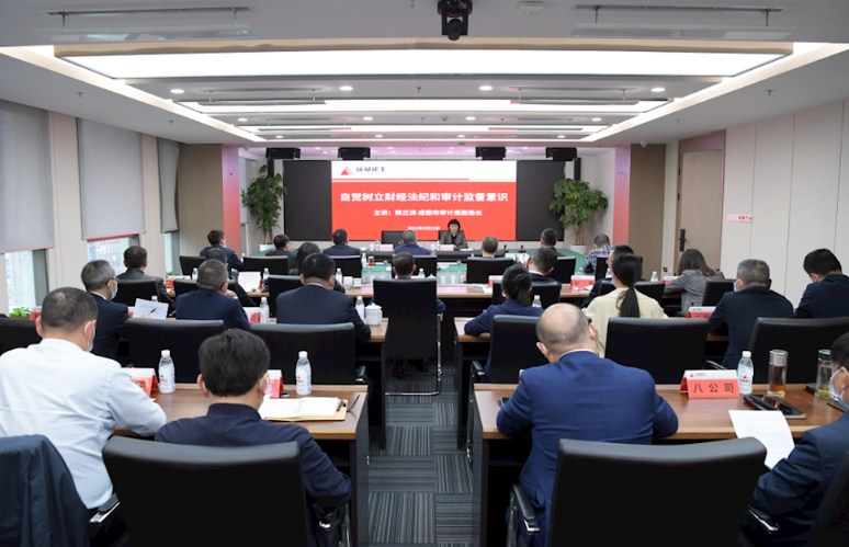 市审计局党组成员、副局长郭兰涛一行赴集团开展专题讲座