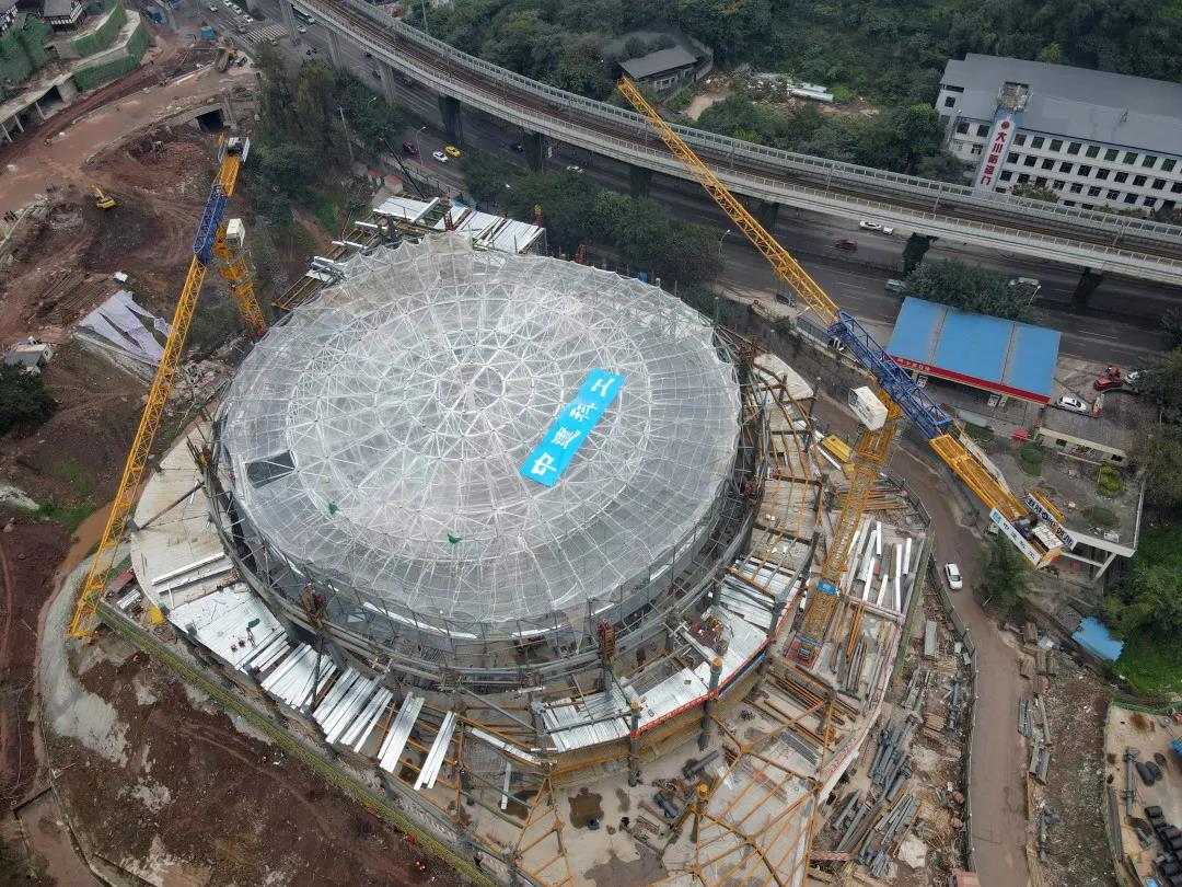 【建证力量】中建科工在成渝地区又一地标项目封顶