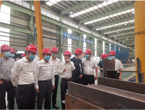 住建部建筑市场监管司副司长廖玉平赴中建科工调研智能建造和建筑工业化相关情况