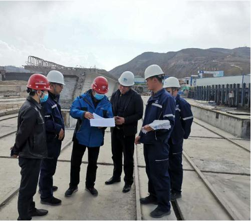 公司采购中心到定临高速项目检查指导工作