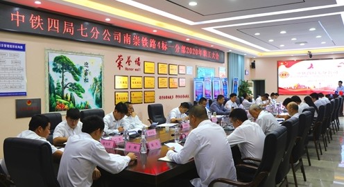 南崇铁路4标一分部2020年职工大会顺利召开