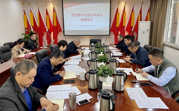 城建集团党委中心组集中学习传达党的第十九届五中全会精神