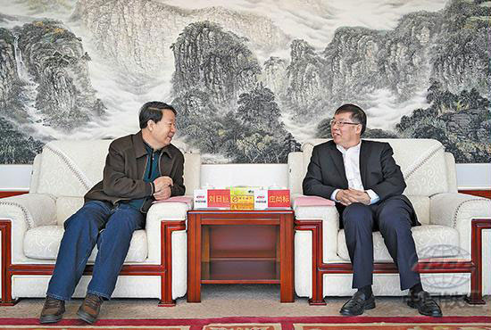 庄尚标会见宁夏国有资本运营集团党委书记、董事长刘日巨
