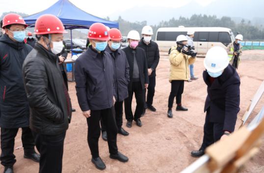 重庆市江津区委书记程志毅带队到中建桥梁重庆轨道五号线江跳段检查复工准备工作
