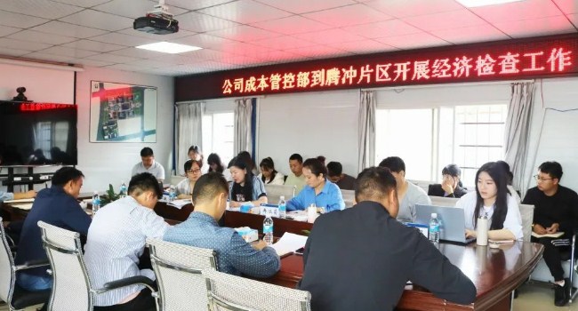 作风革命 效能革命丨许艳梅一行到腾冲片区开展经济管控工作调研检查