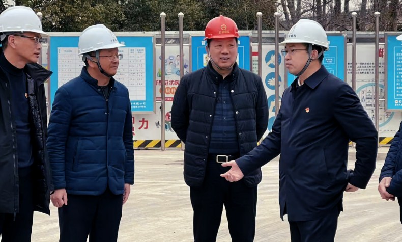 宁波城投公司领导视察慰问宁波管廊项目部