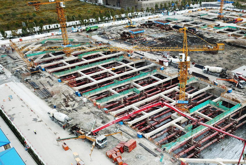  超大基坑支撑新技术在国内首次应用成功