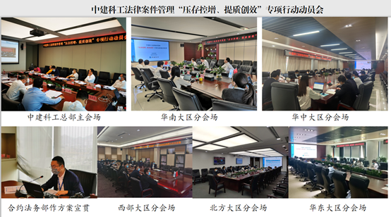 【六个专项“建”行动】中建科工召开法律案件管理“压存控增、提质创效”专项行动动员会