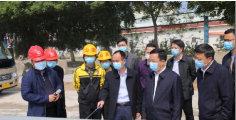 肇庆市委书记范中杰到中铁一局广州分公司东进大道三期项目检查防疫和复工复产工作