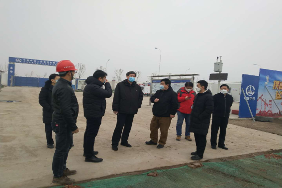 天津市国资委党委副书记吴杰军到中铁一局国家会展中心轮候区项目检查指导疫情防控及复工复产工作