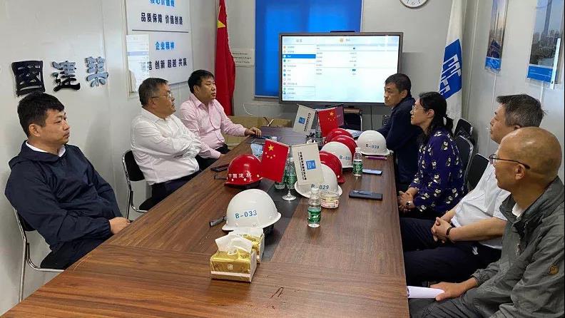 罗世威带队到中建一局北京地区重点项目检查督导