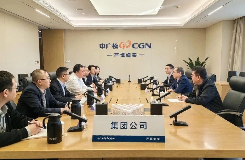 乔旭斌与中国广核集团副总经理李亦伦会谈