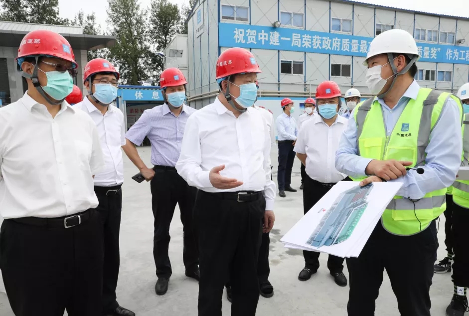 周乃翔、郑学选检查督导中建集团在京项目疫情防控工作