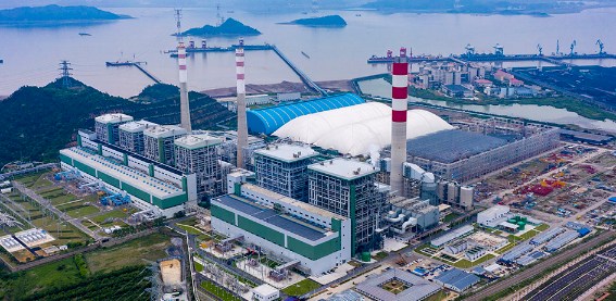 人民网报道集团承建的浙能乐清电厂三期工程建成投产