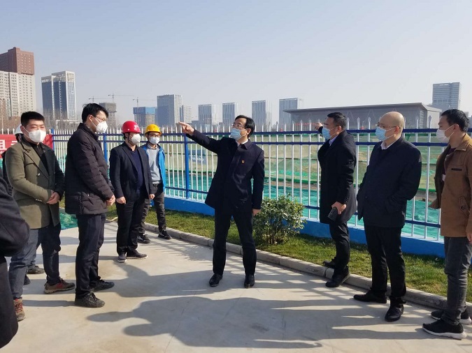 钟洪江一行赴集团西安研发中心建设项目及西安营销中心建设项目调研疫情防控和复工复产工作