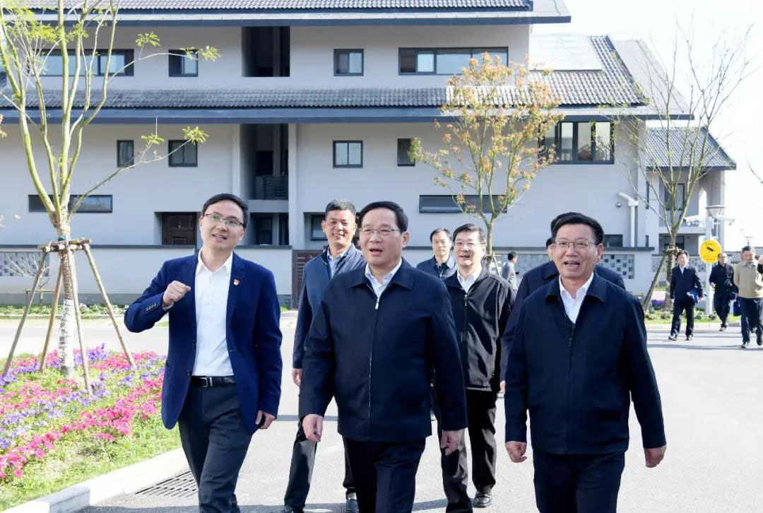 李强、龚正到上海金山水库村乡村振兴示范村调研