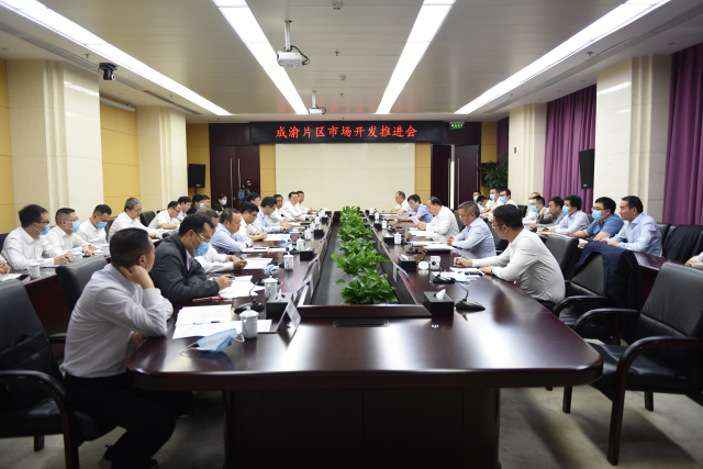 集团股份公司召开成渝片区市场开发推进会
