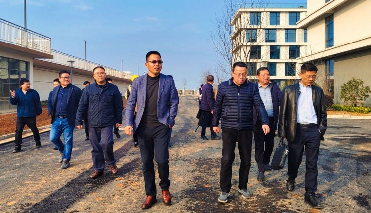 宁波市水务集团领导调研宏润项目部