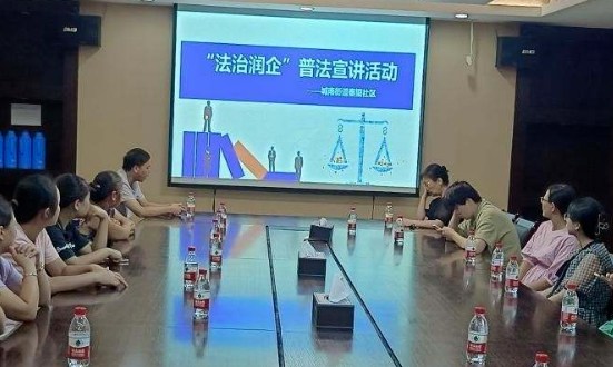 长业建设集团与秦望社区开展“法治润企”普法宣讲活动