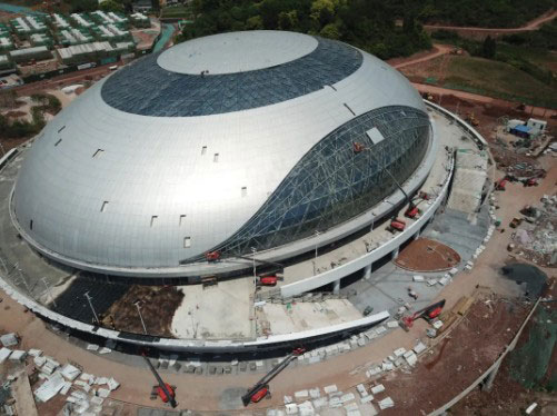 包场 | 星邦智能臂车助力亚运会场馆建设