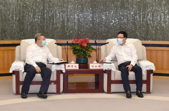 郑学选会见深圳市市长陈如桂并调研深圳地铁13号线项目