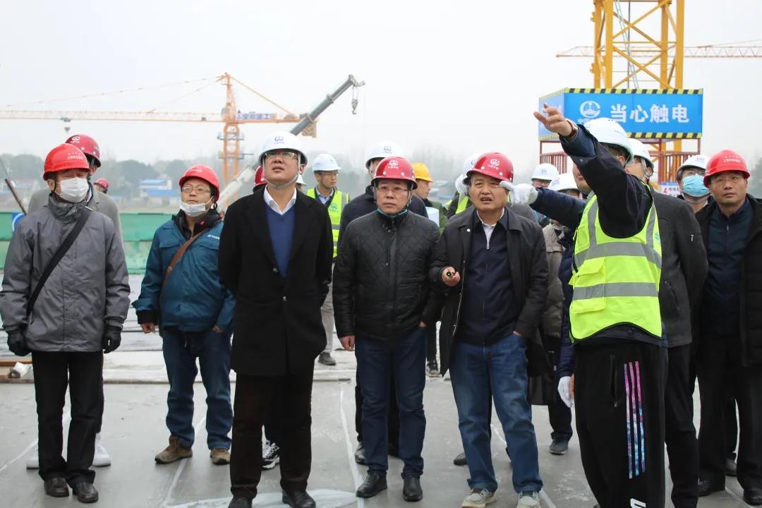 中国国家铁路集团有限公司到安九铁路站房二标项目部进行2020 年质量安全红线管理第二次专项督查