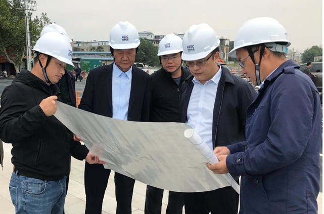 覃建庭赴安徽阜阳项目部调研项目推进工作