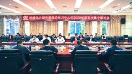 公司党委理论学习中心组召开2020年第五次集中学习会