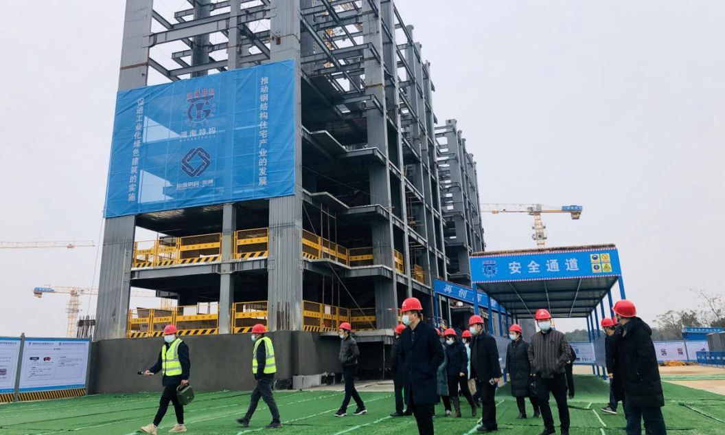 湖南省钢结构装配式住宅试点工作现场观摩会在湖南凯博杭萧金龙项目现场召开