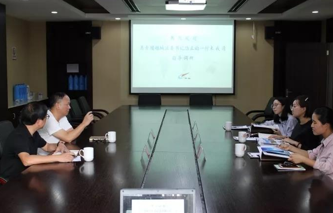 共青团越城区委领导来长业集团调研团青工作