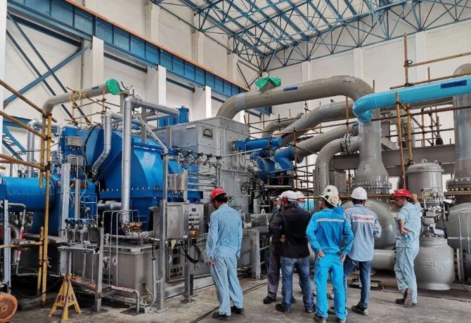 中科炼化一体化项目空分压缩机一次试车成功