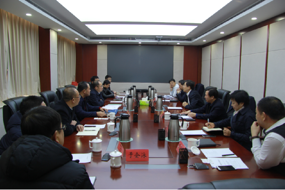           中铁一局副总经理孔凡强拜会天津市宝坻区区长毛劲松 