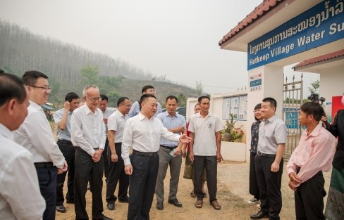 水利部部长李国英到公司老挝南欧江项目调研