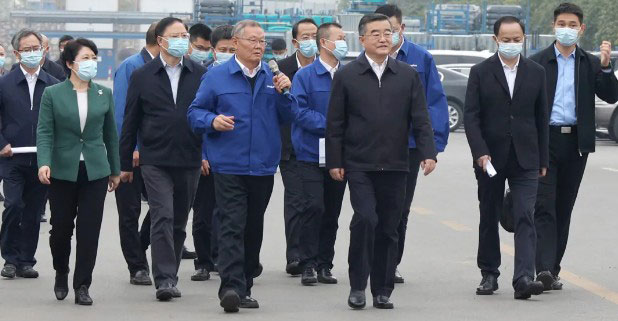 湖南省委书记张庆伟调研山河智能