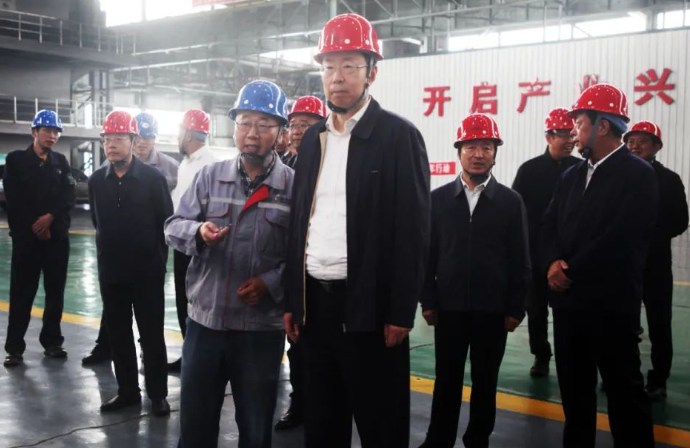 黑龙江省政协主席蓝绍敏调研黑龙江建龙