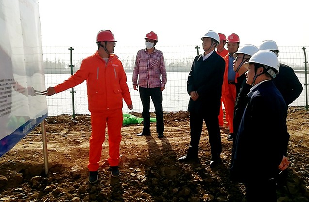 邓银启到公司引江济淮J011-2标项目部调研指导工作