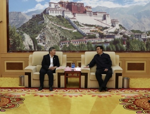 晏志勇丁焰章拜会西藏自治区党委书记吴英杰、主席齐扎拉
