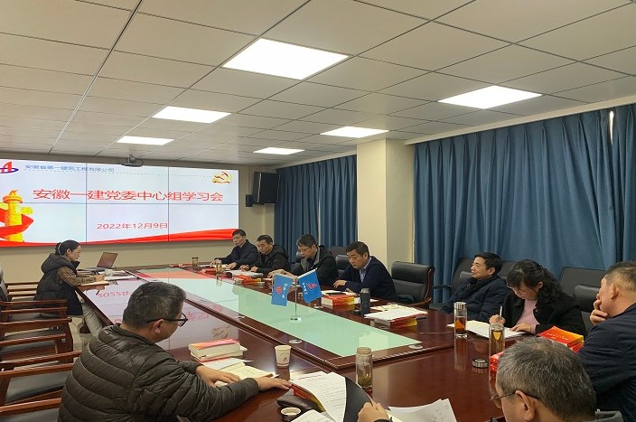 安徽一建党委召开党的二十大精神专题中心组学习研讨会