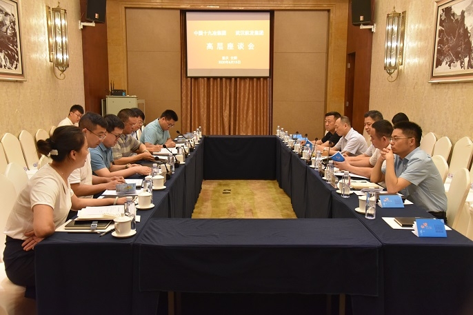 中国十九冶与武汉航空港发展集团召开交流座谈会
